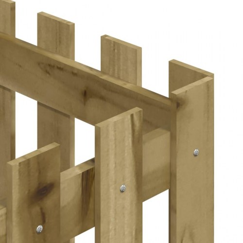 Plantekasse i stakitdesign 40×40×40 cm - vakuumimprægneret fyrretræ