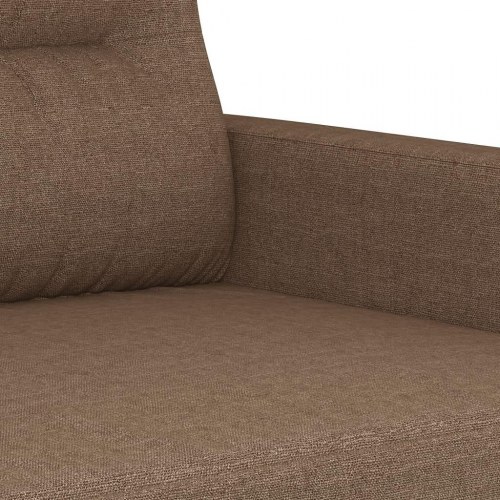 Sofasæt i stof - 2- og 3-personers med puder, brun