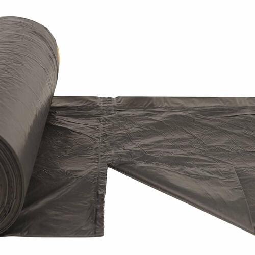 Affaldsposer med lukkesnor 250 stk. 35 l sort