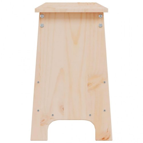 Entrébænk med opbevaring i massivt fyrretræ - 160 × 28 × 45 cm