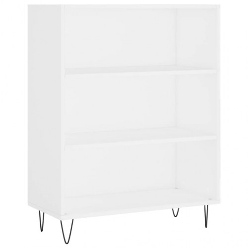 Højskab 69,5x34x180 cm konstrueret træ hvid