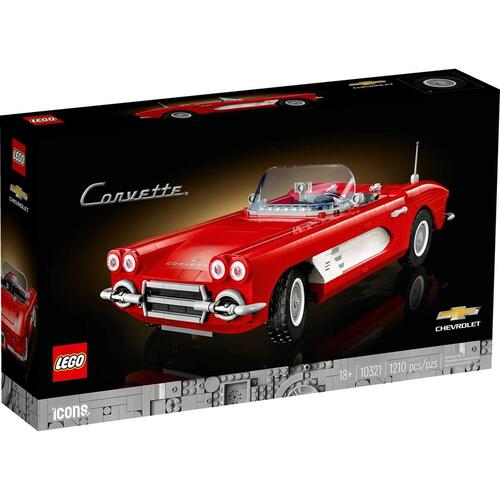 Playset Lego Icons: Corvette 10321 1210 Dele 14 x 10 x 32 cm