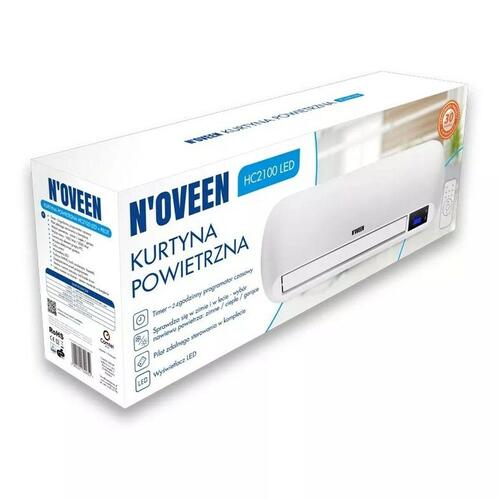 Vægkeramisk Dobbeltvarmeapparat N'oveen HC2100 Hvid 2000 W