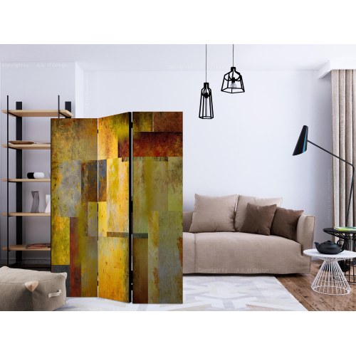 Skærmvæg - Orange Hue of Art Expression 135 x 172 cm
