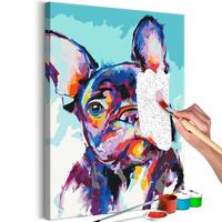 Mal selv billede - Bulldog Portrait 40 x 60 cm