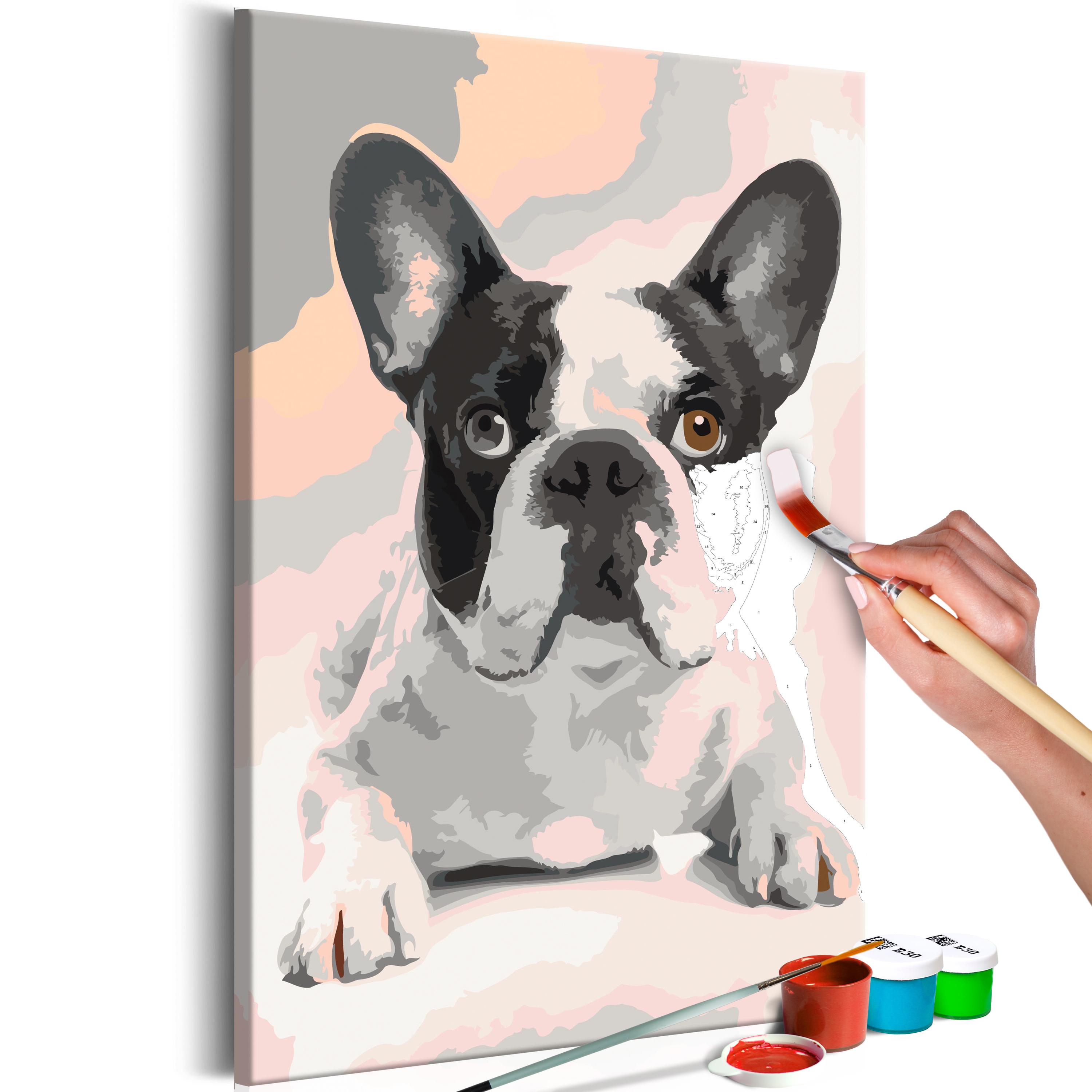 Mal selv billede - French Bulldog 40 x 60 cm