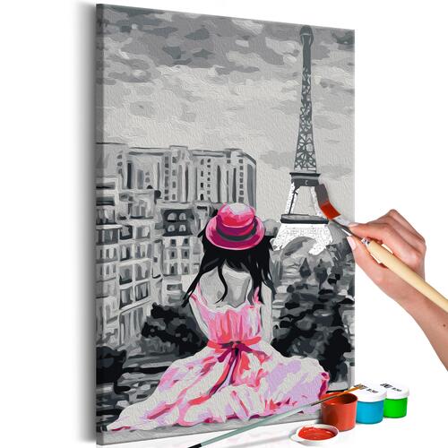 Mal selv billede - Paris - Eiffel Tower View 40 x 60 cm