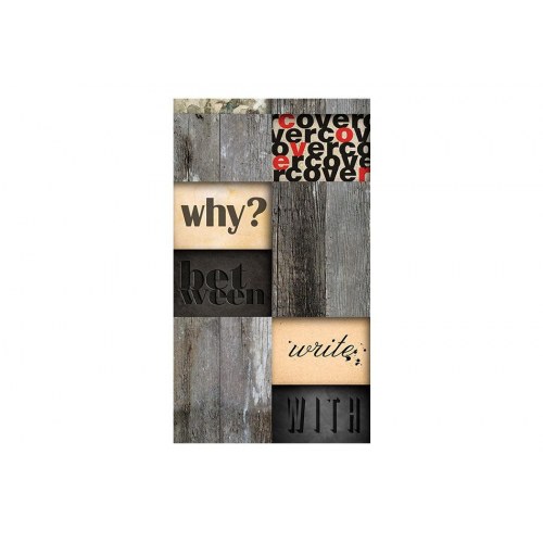 Tapet - Wooden Inscription 50 x 1000 cm