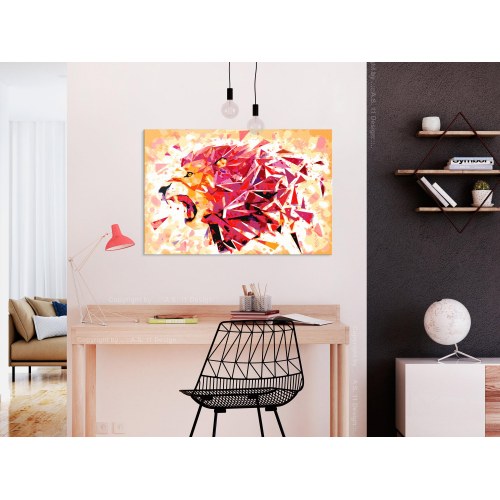 Mal selv billede - Abstract Lion 60 x 40 cm