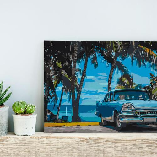 Mal selv billede - Car under Palm Trees 60 x 40 cm