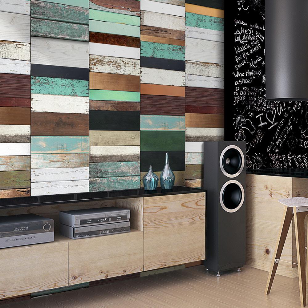 Tapet - Wooden structure 50 x 1000 cm billede