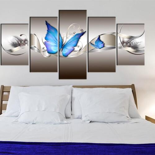 Billede - Blue butterflies