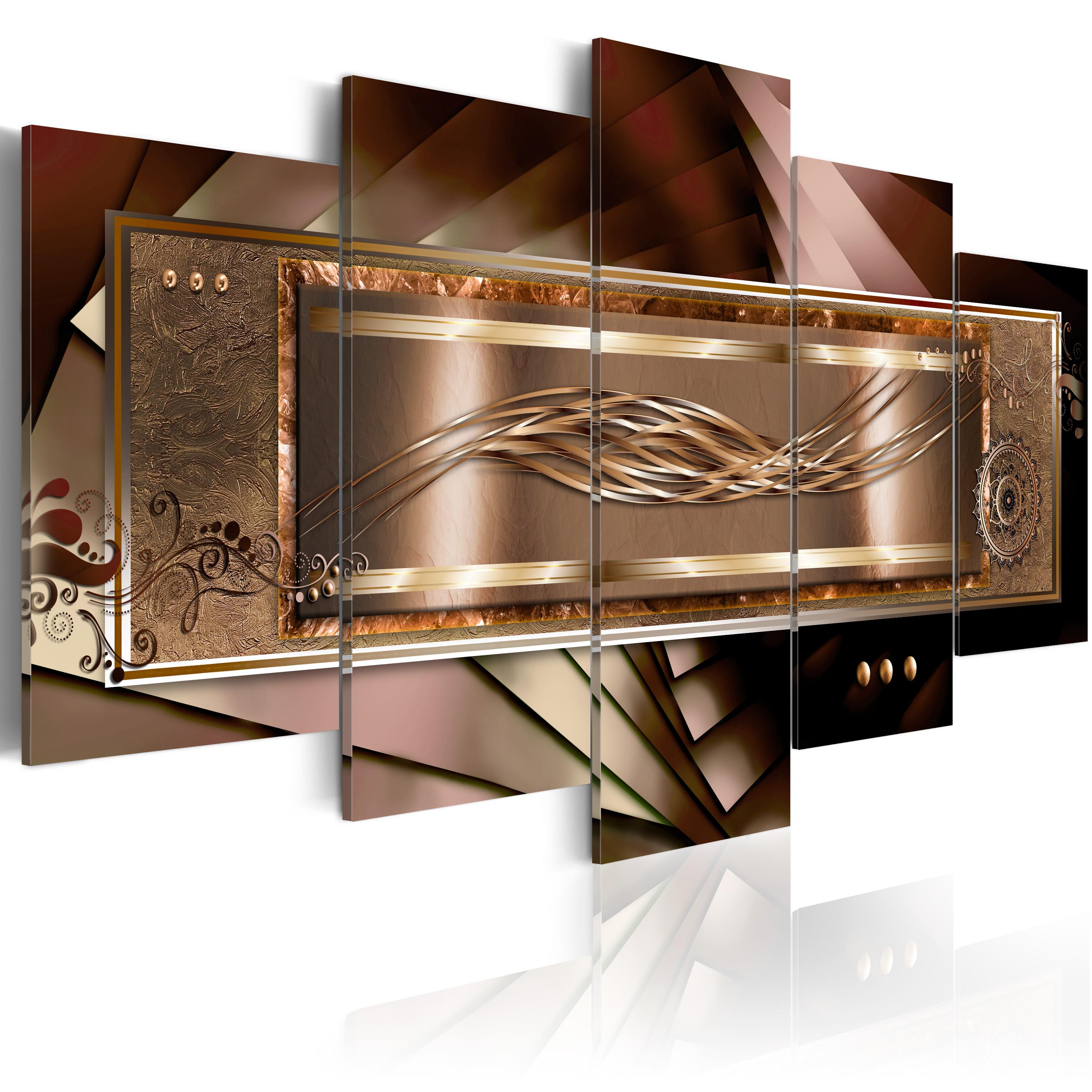 Billede - Golden gentleness - 100 x 50 cm - Premium Print