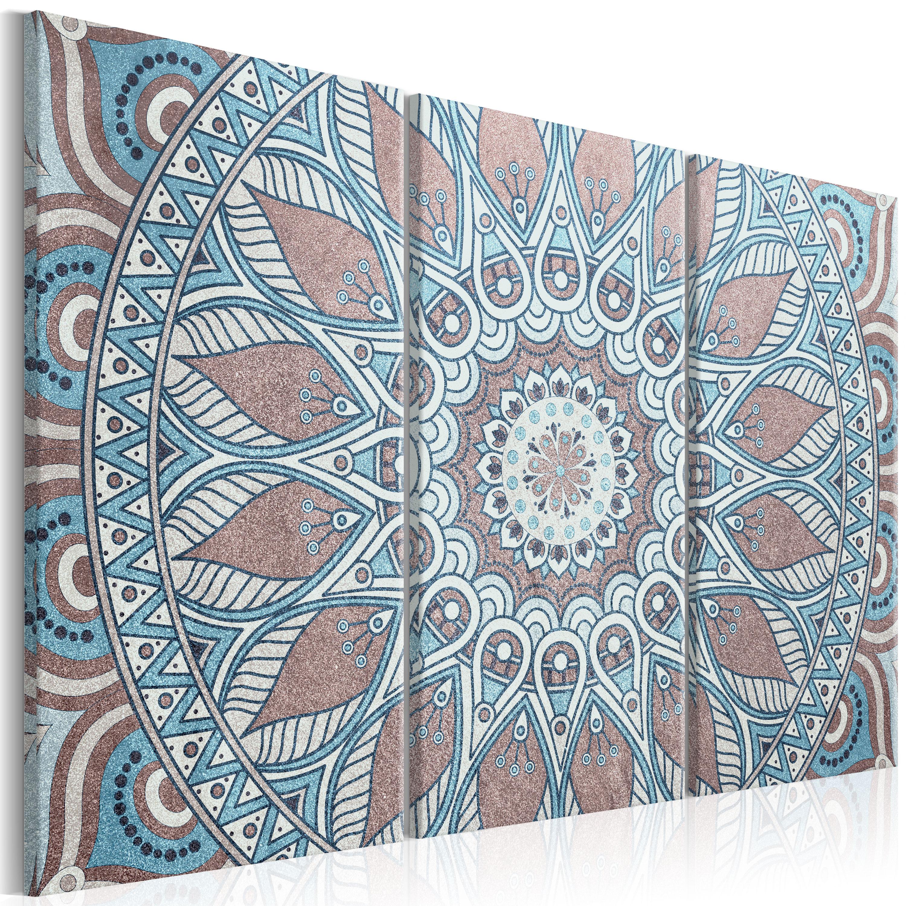 Billede - Oriental Circle (3 dele) - 60 x 40 cm - Standard billede