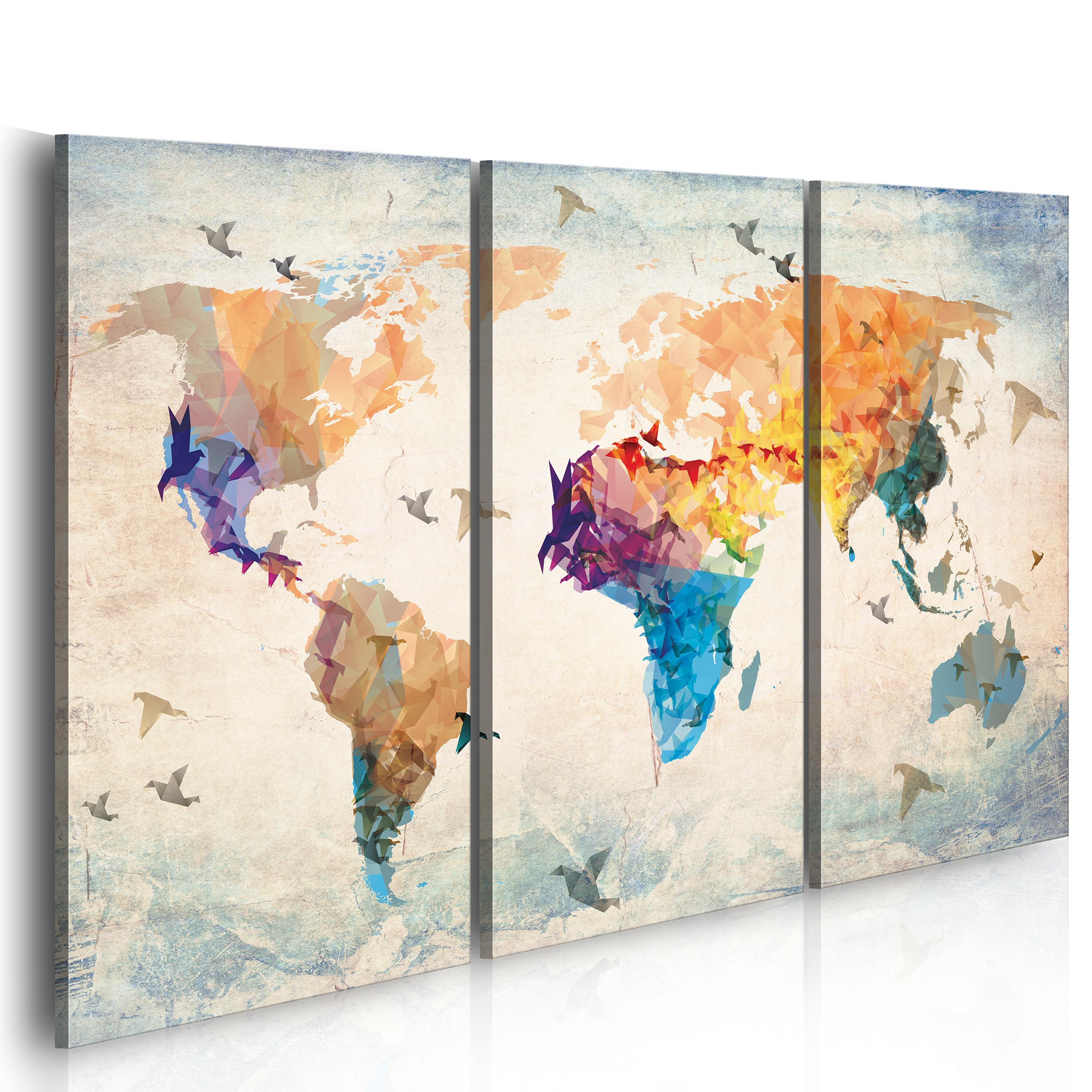 Billede - Free as a bird - triptych - 90 x 60 cm - Premium Print billede