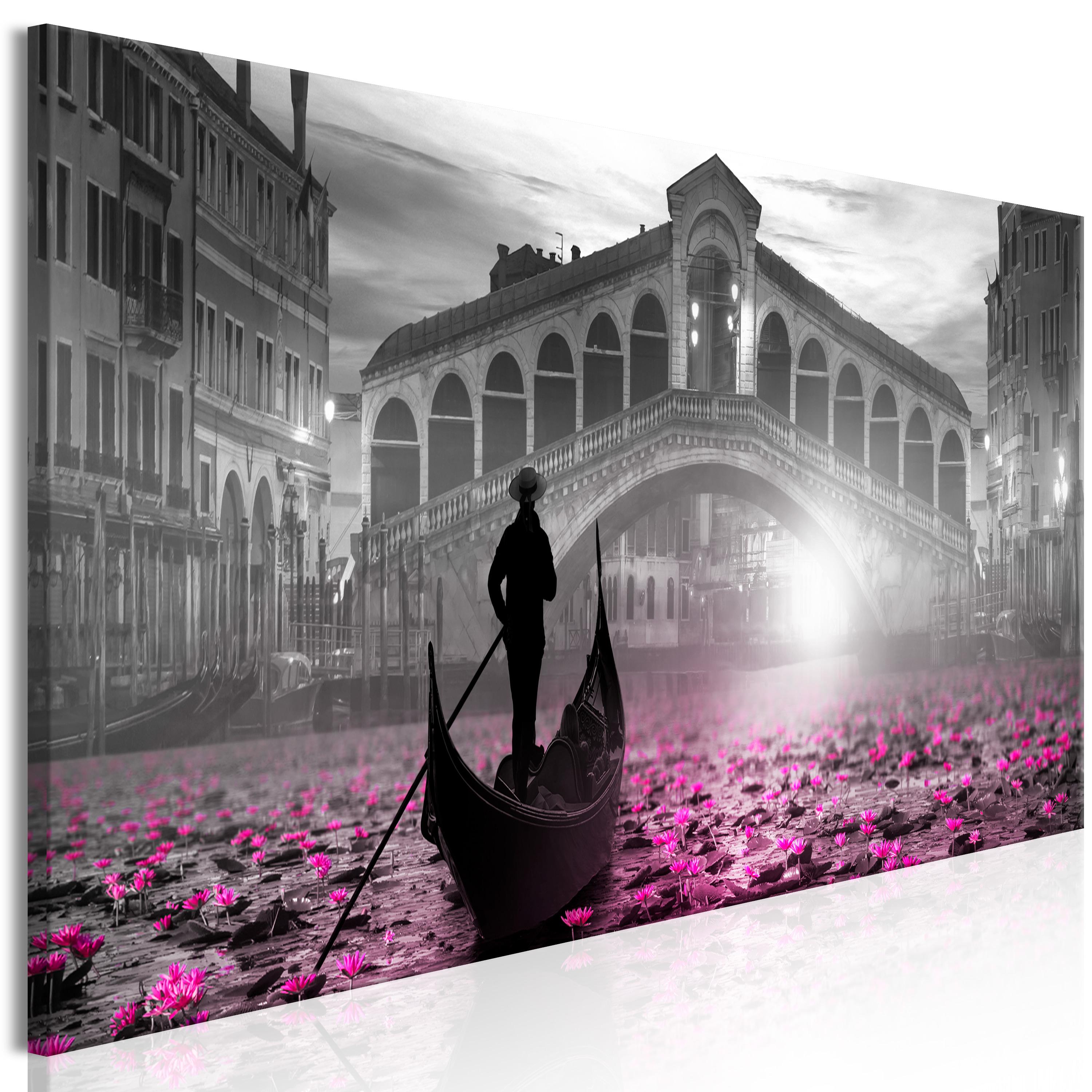 Billede - Magic Venice (1 Part) Narrow Grey - 150 x 50 cm - Premium Print billede