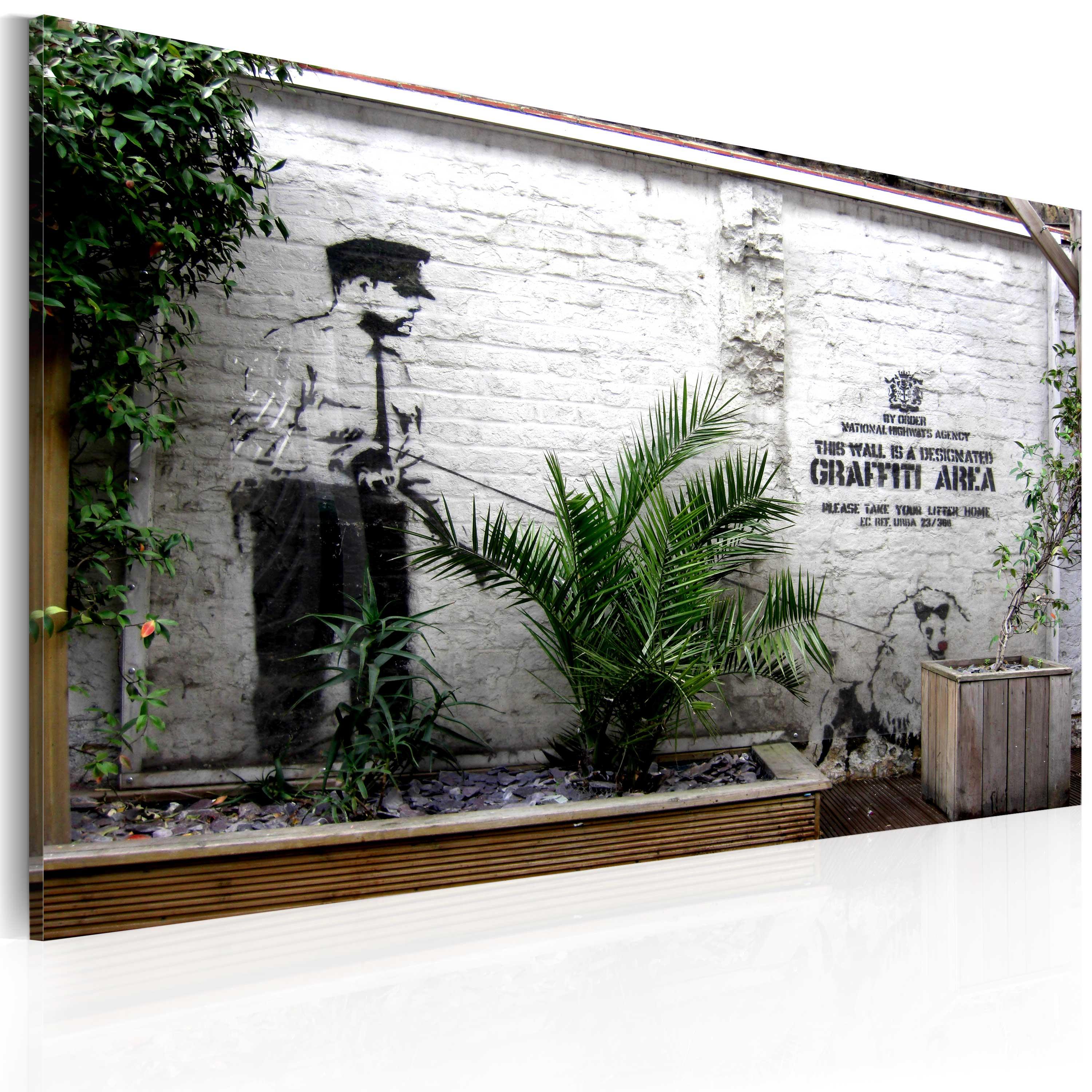 Billede - Graffiti area (Banksy) - 120 x 80 cm - Standard billede