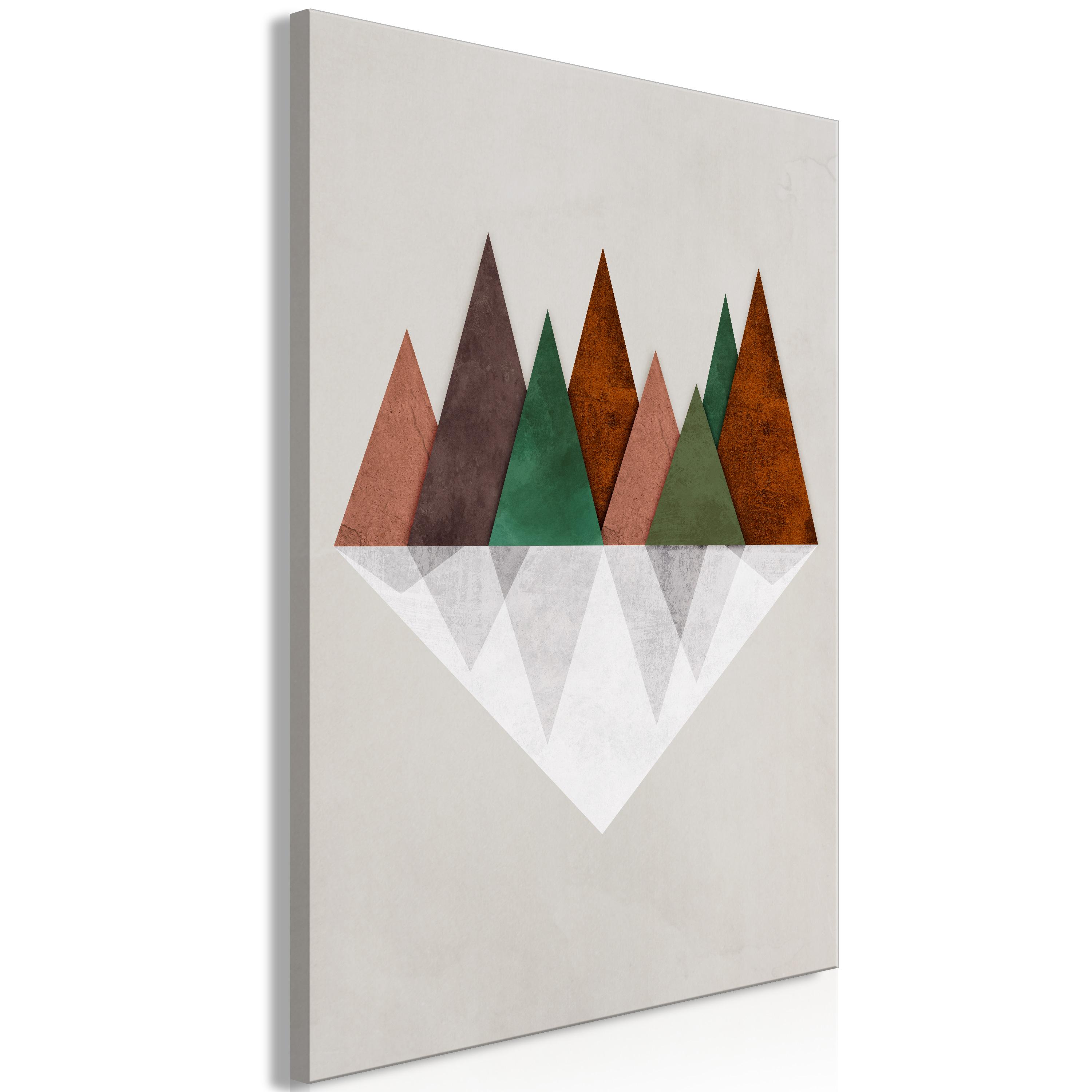 Billede - Symmetrical Land (1 Part) Vertical - 40 x 60 cm - Premium Print