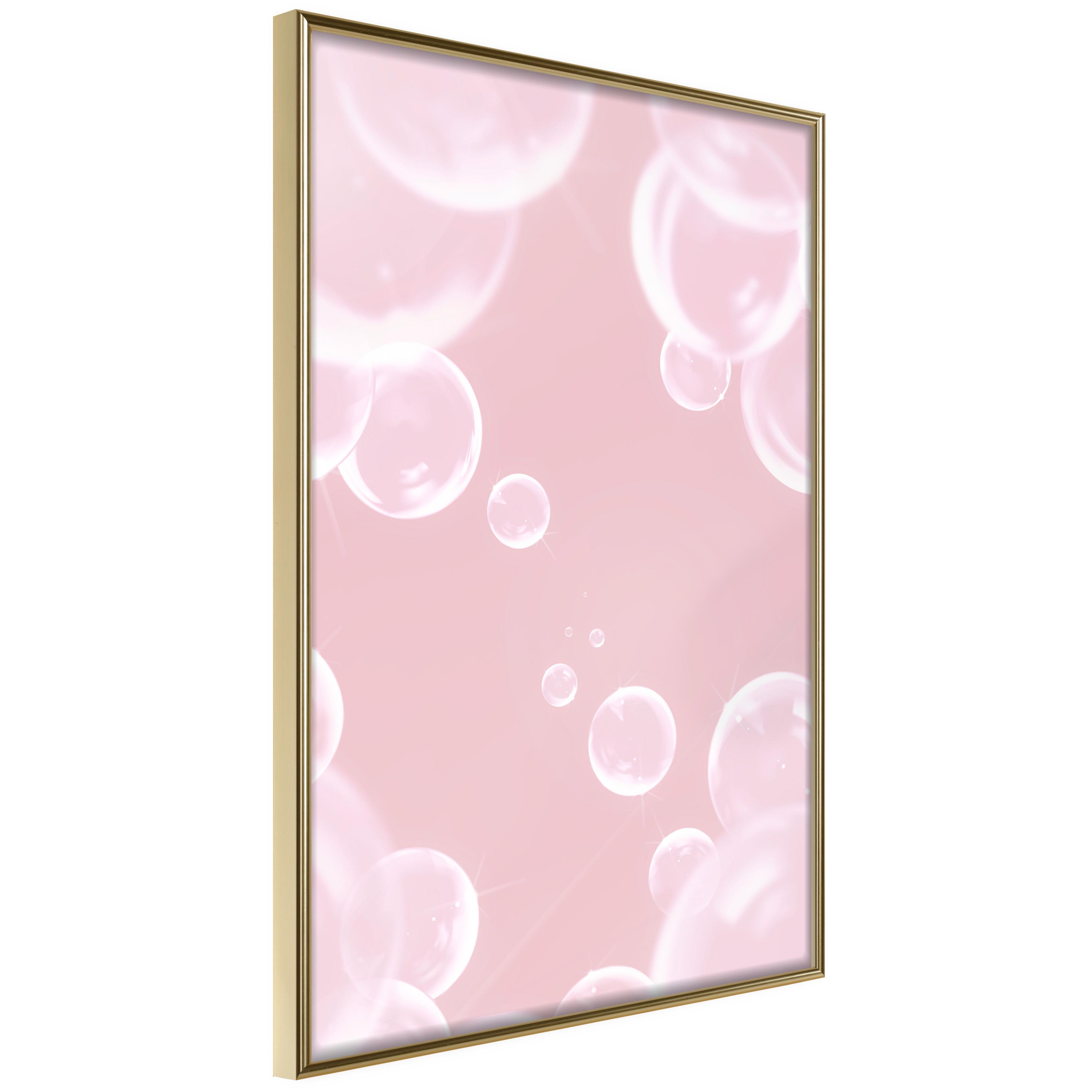 Plakat - Subtle Breeze - 40 x 60 cm - Guldramme billede
