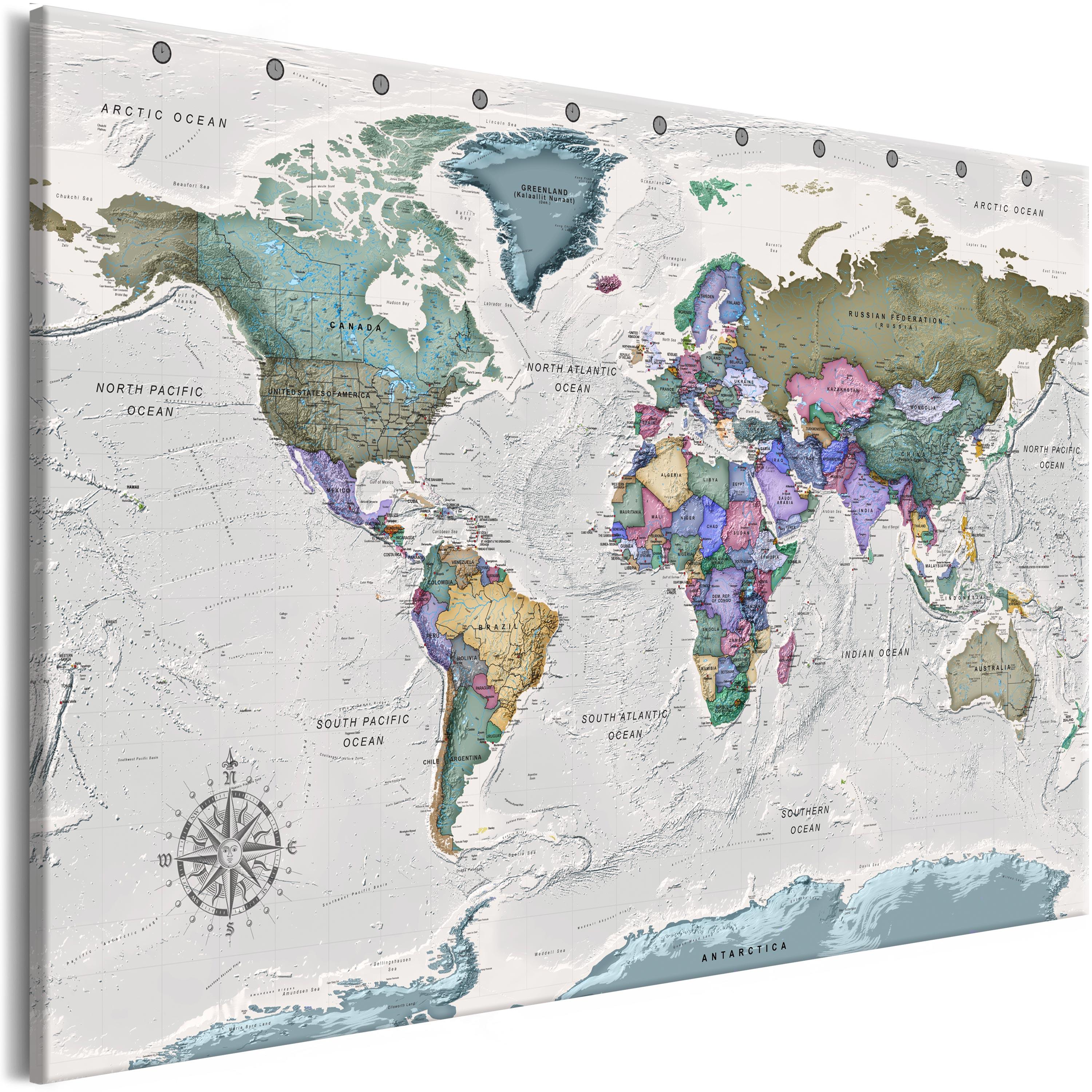 Billede - World Destinations (1 Part) Wide - 60 x 40 cm - Premium Print billede