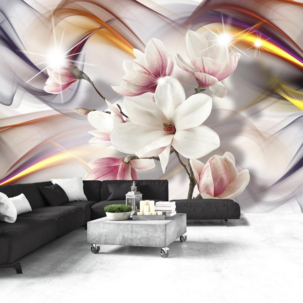 Fototapet - Artistic Magnolias - 250 x 175 cm - Premium billede