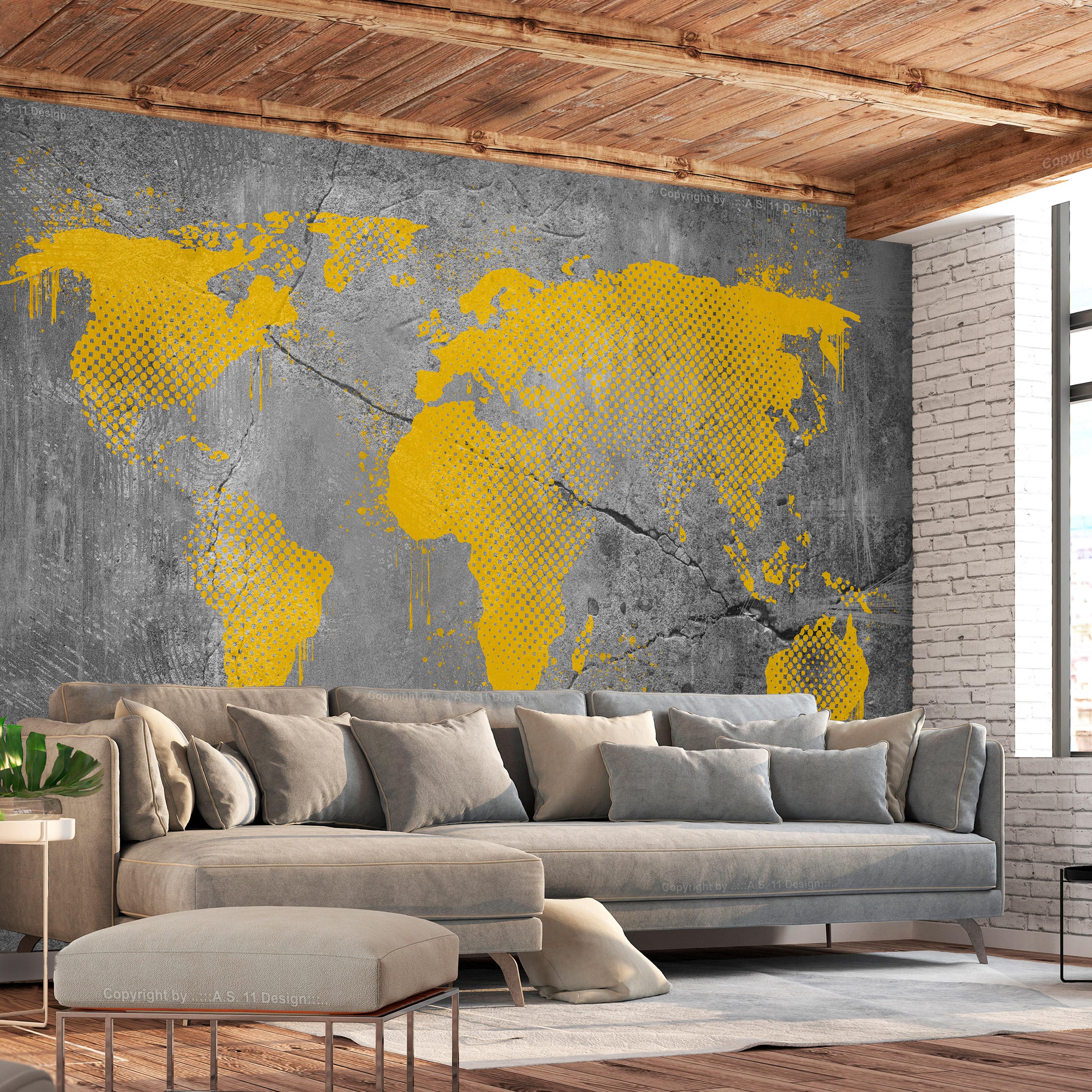 Fototapet - Painted World - 200 x 140 cm - Premium billede