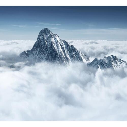 Fototapet - Mountain i skyerne