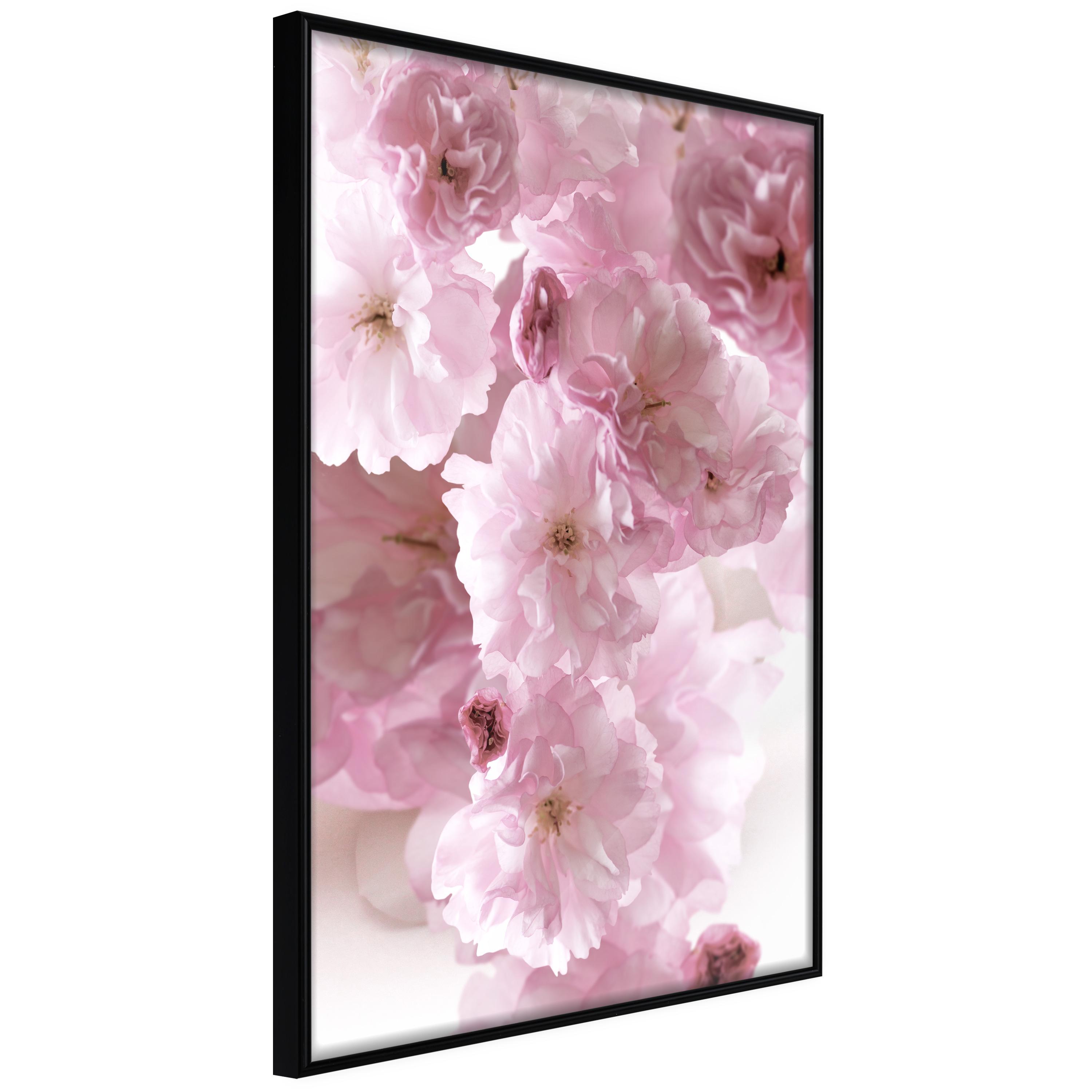 Plakat Floral Fog Sort Ramme