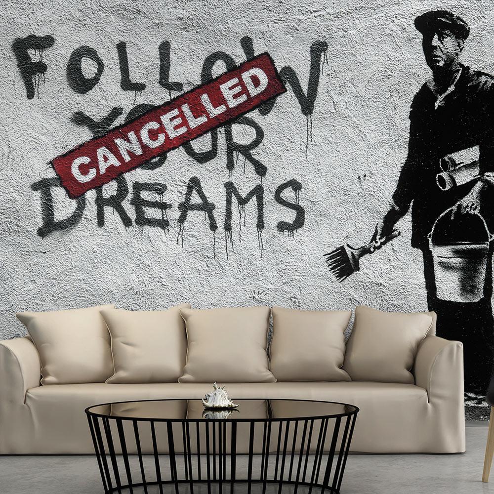 Fototapet - Dreams Cancelled (Banksy) - 250 x 175 cm - Premium billede