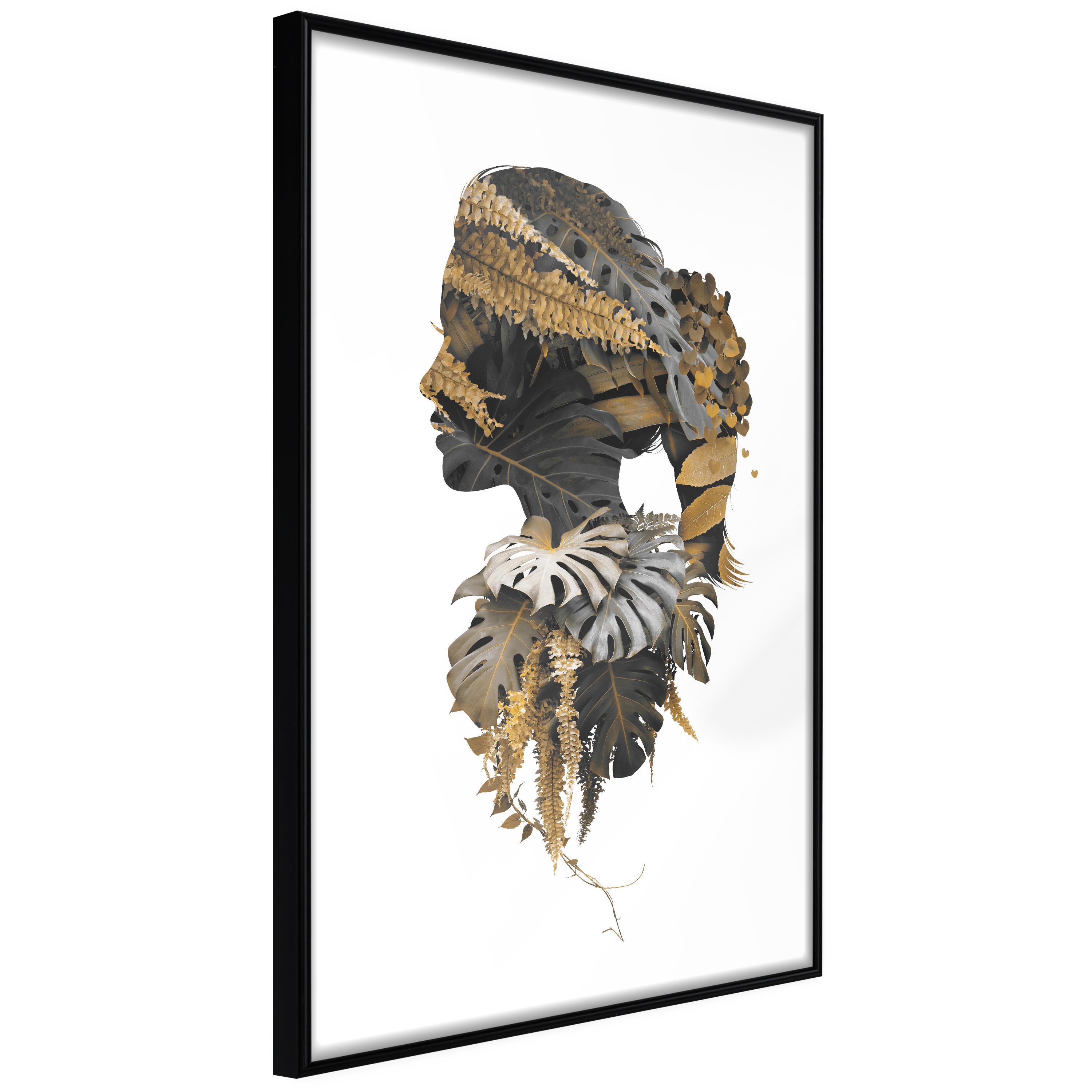Plakat Jungle Man Sort Ramme