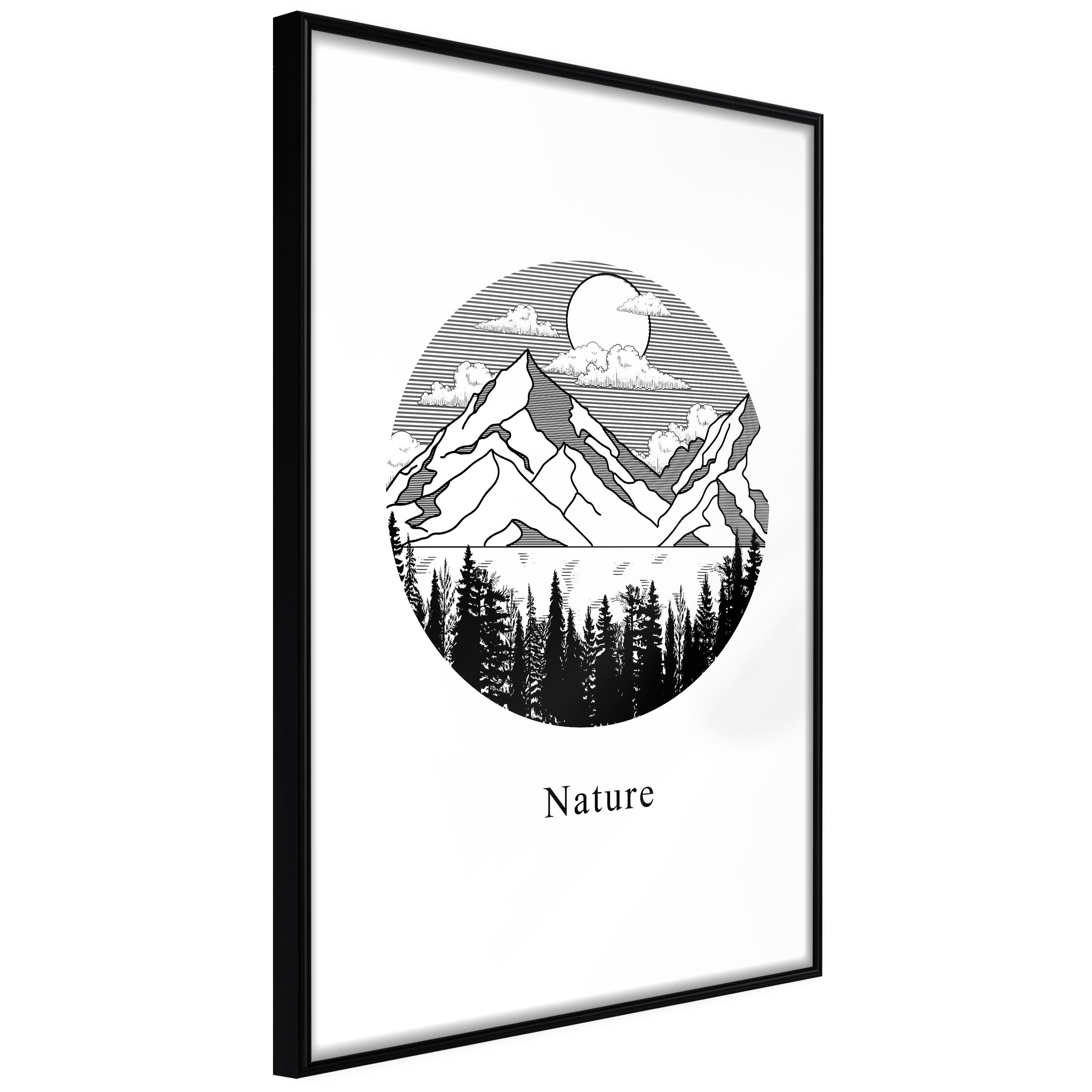 Plakat - Lost Land - 20 x 30 cm - Sort ramme billede