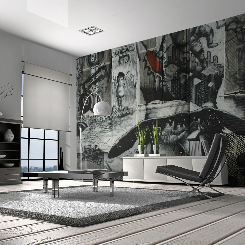 Fototapet - Street art graffiti - 300 x 231 cm - Premium billede