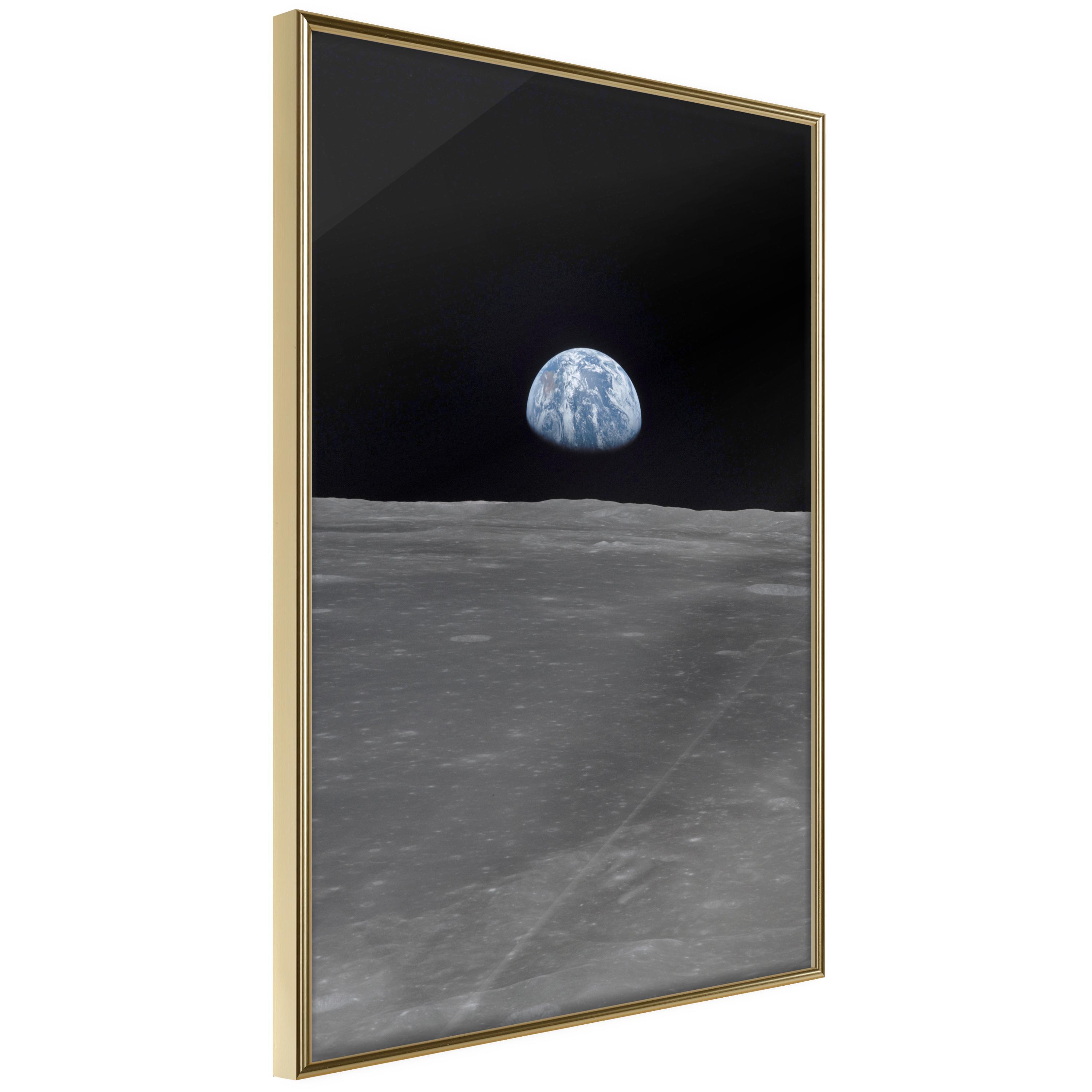 Plakat - Far Away from Home - 30 x 45 cm - Guldramme billede