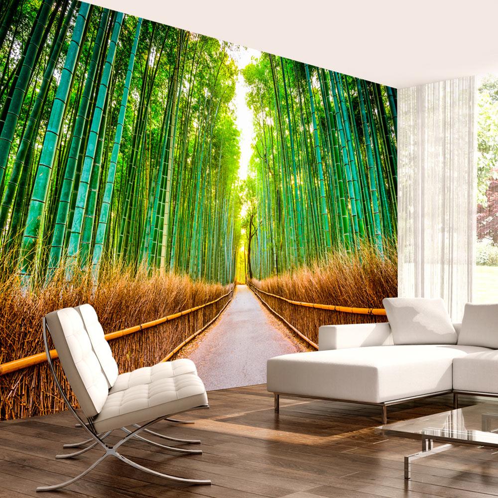 Fototapet - Bamboo Forest - 150 x 105 cm - Premium billede
