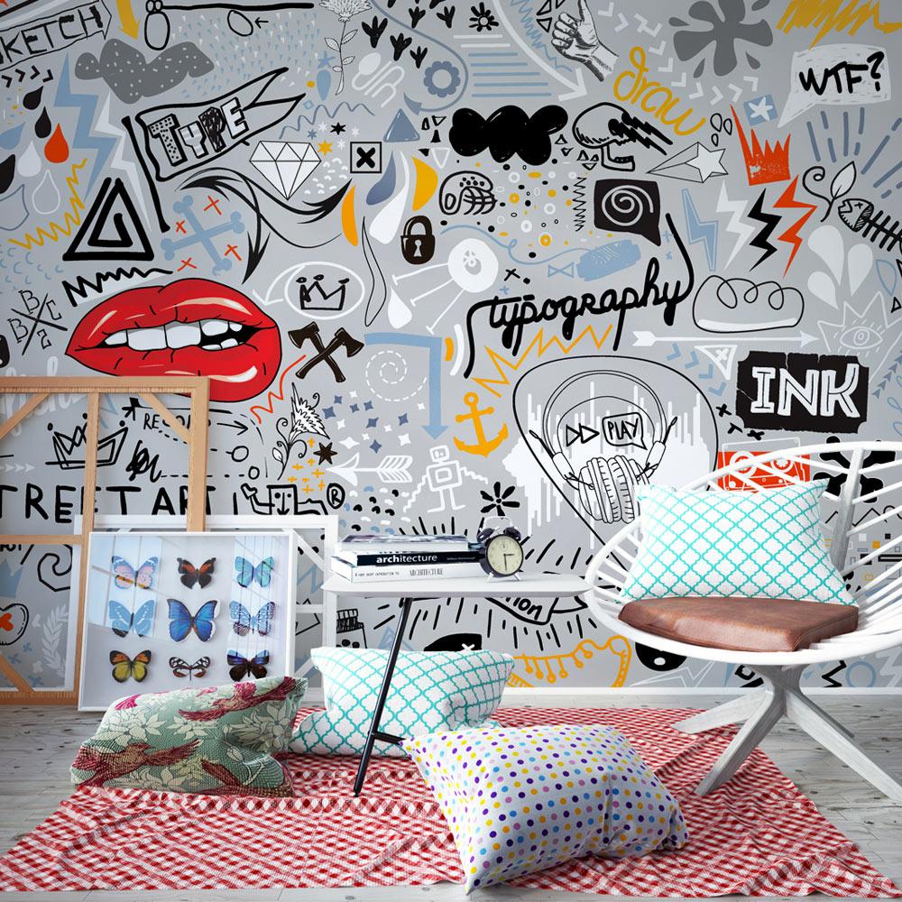 Fototapet - Stream of thought - 250 x 175 cm - Standard billede