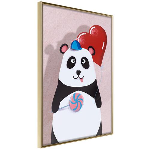 Plakat - Panda with a Balloon