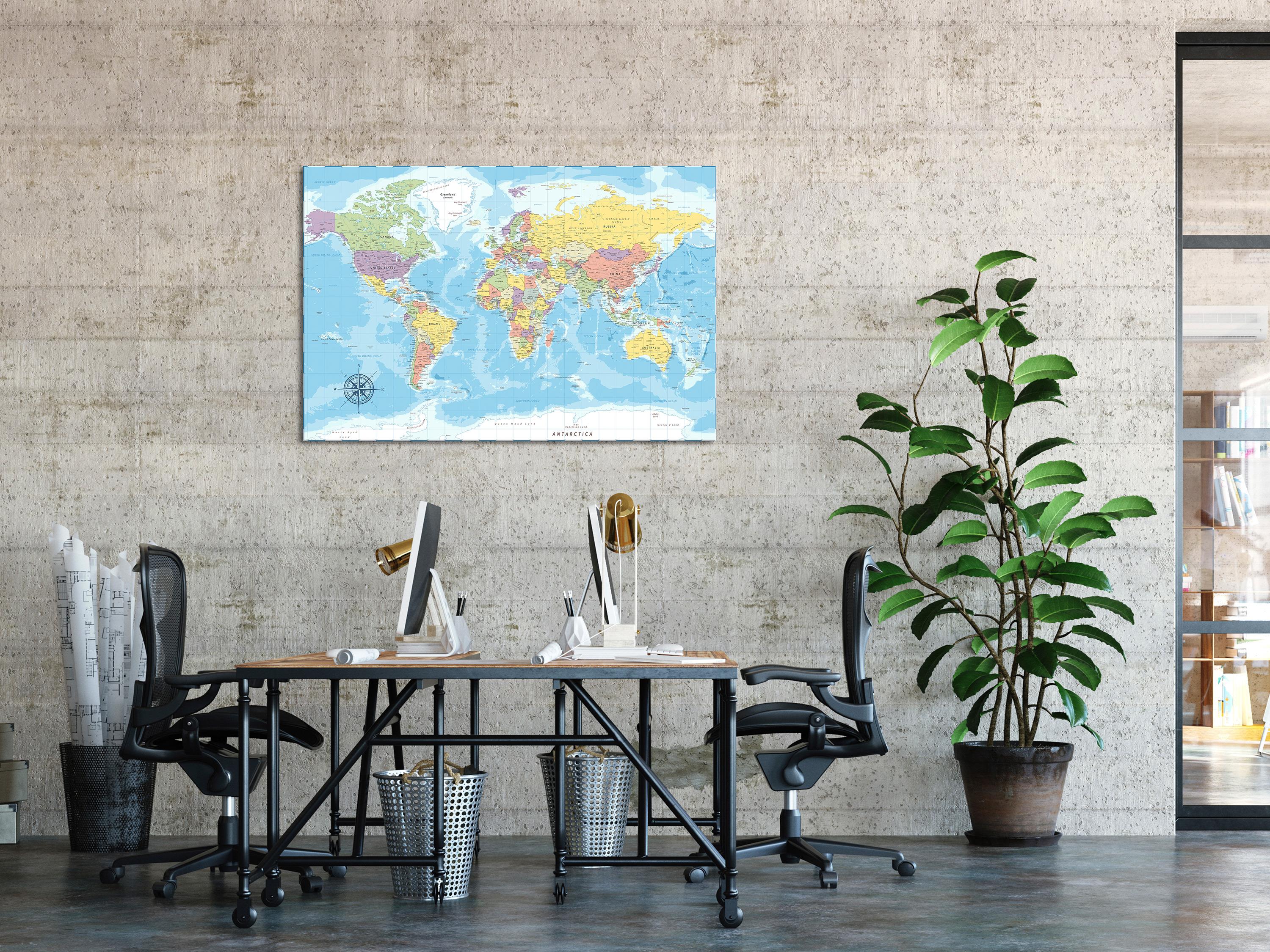 Billede - Beauty of the Globe (1 Part) Wide - 120 x 80 cm - Premium Print billede