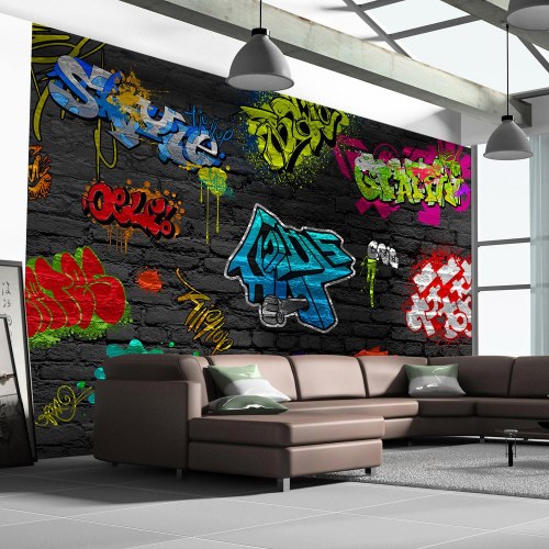 Fototapet - Graffitivæg