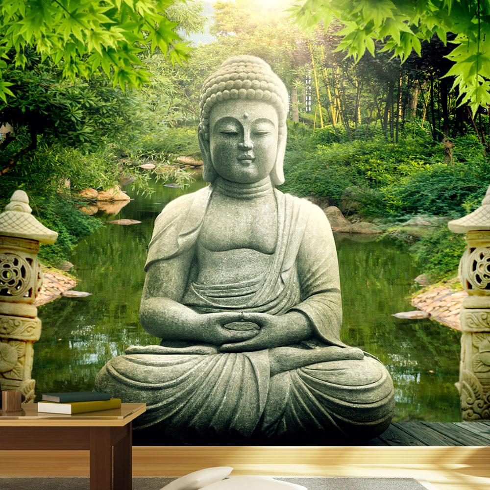 Fototapet - Buddha's garden - 450 x 315 cm - Premium
