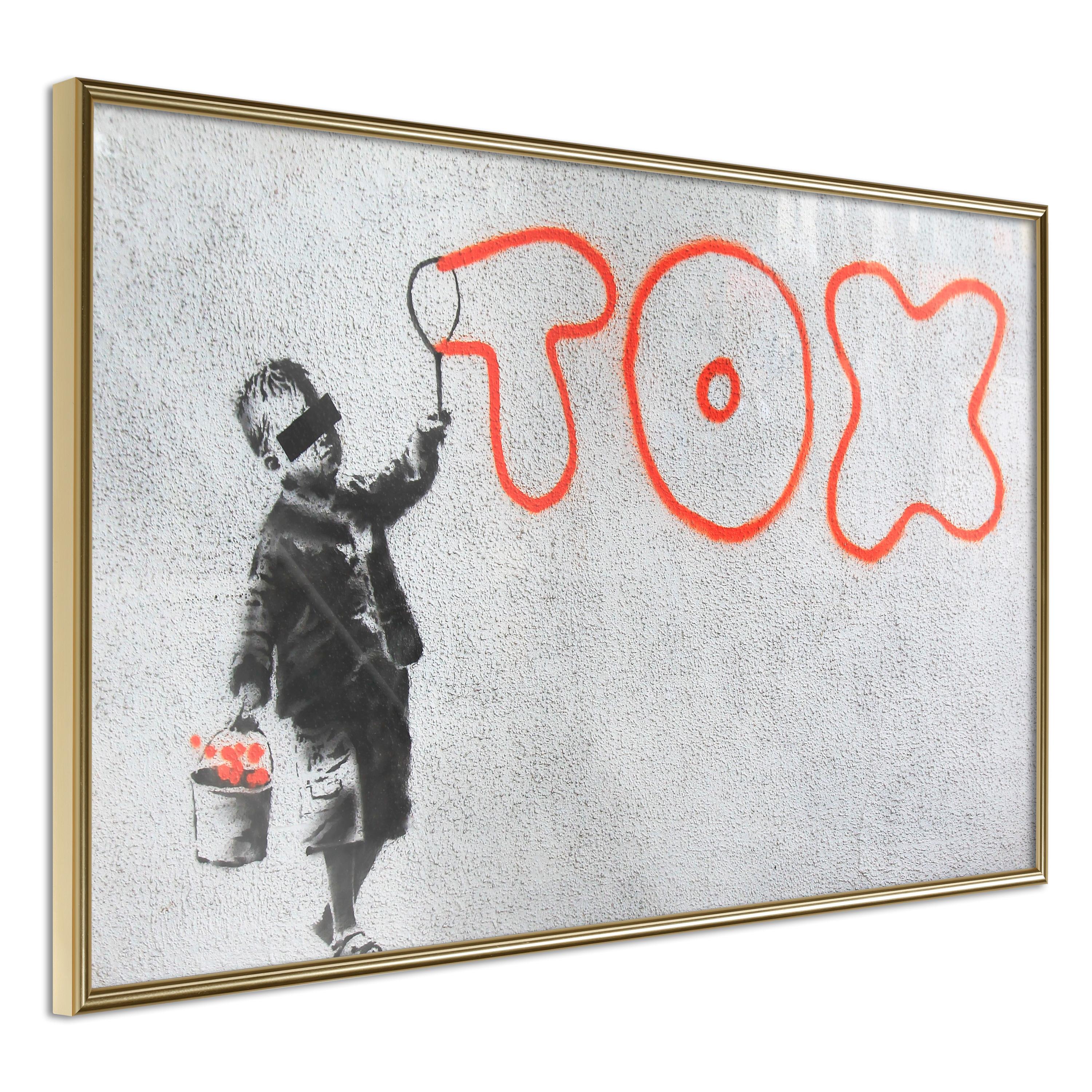 Plakat - Toxic - 90 x 60 cm - Guldramme billede