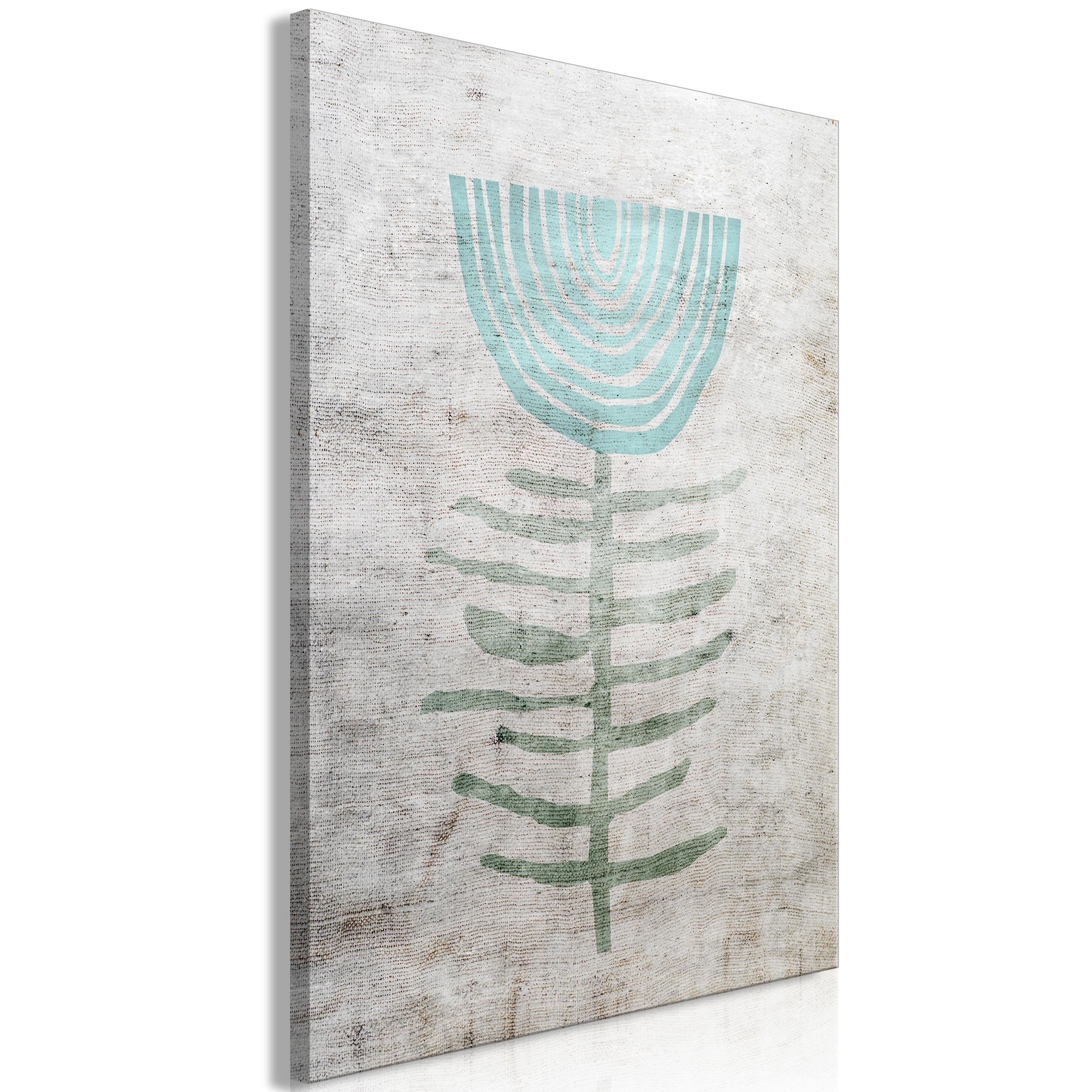 Billede - Blue Lily (1 Part) Vertical - 40 x 60 cm - På italiensk lærred billede