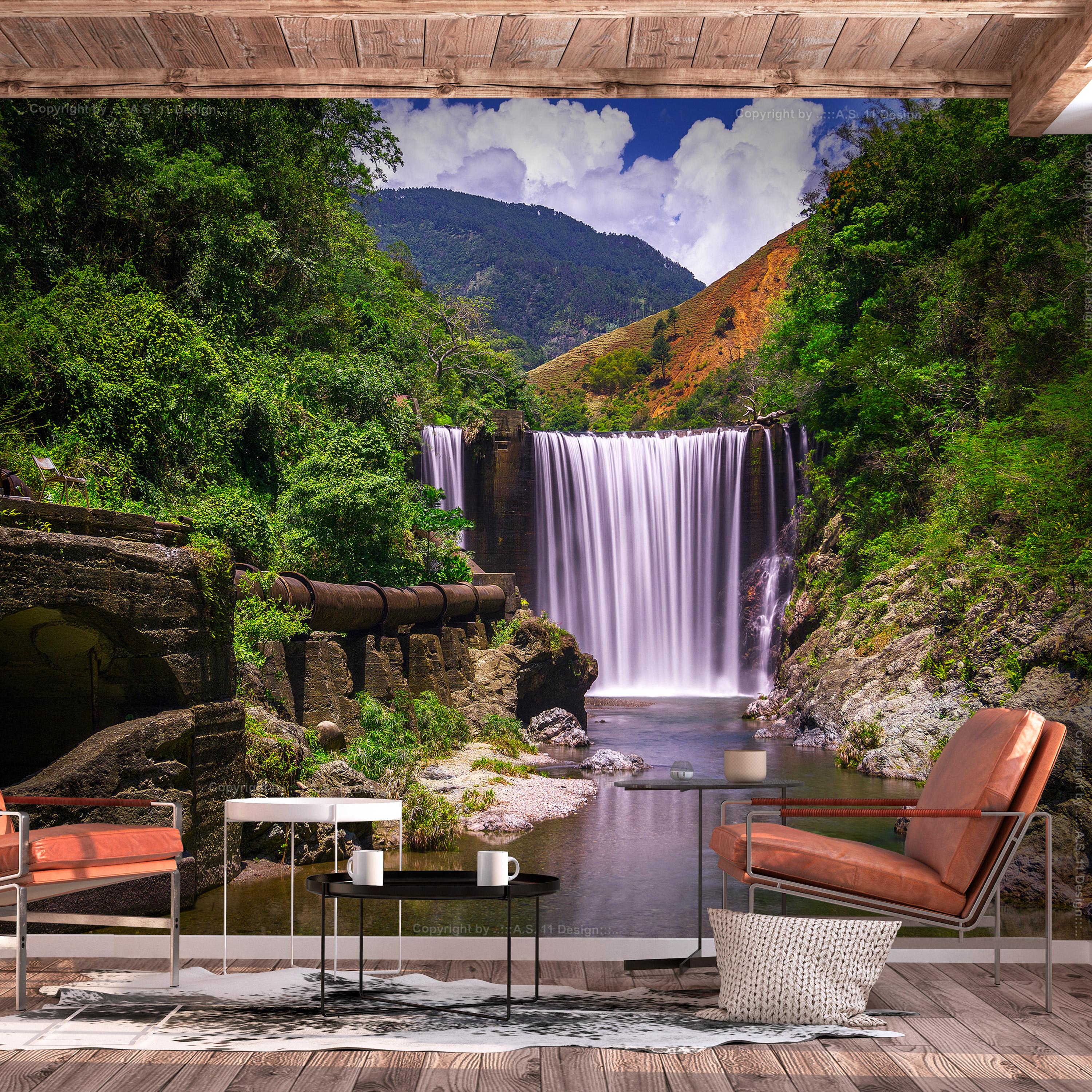 Fototapet - Reggae Falls - 150 x 105 cm - Standard billede