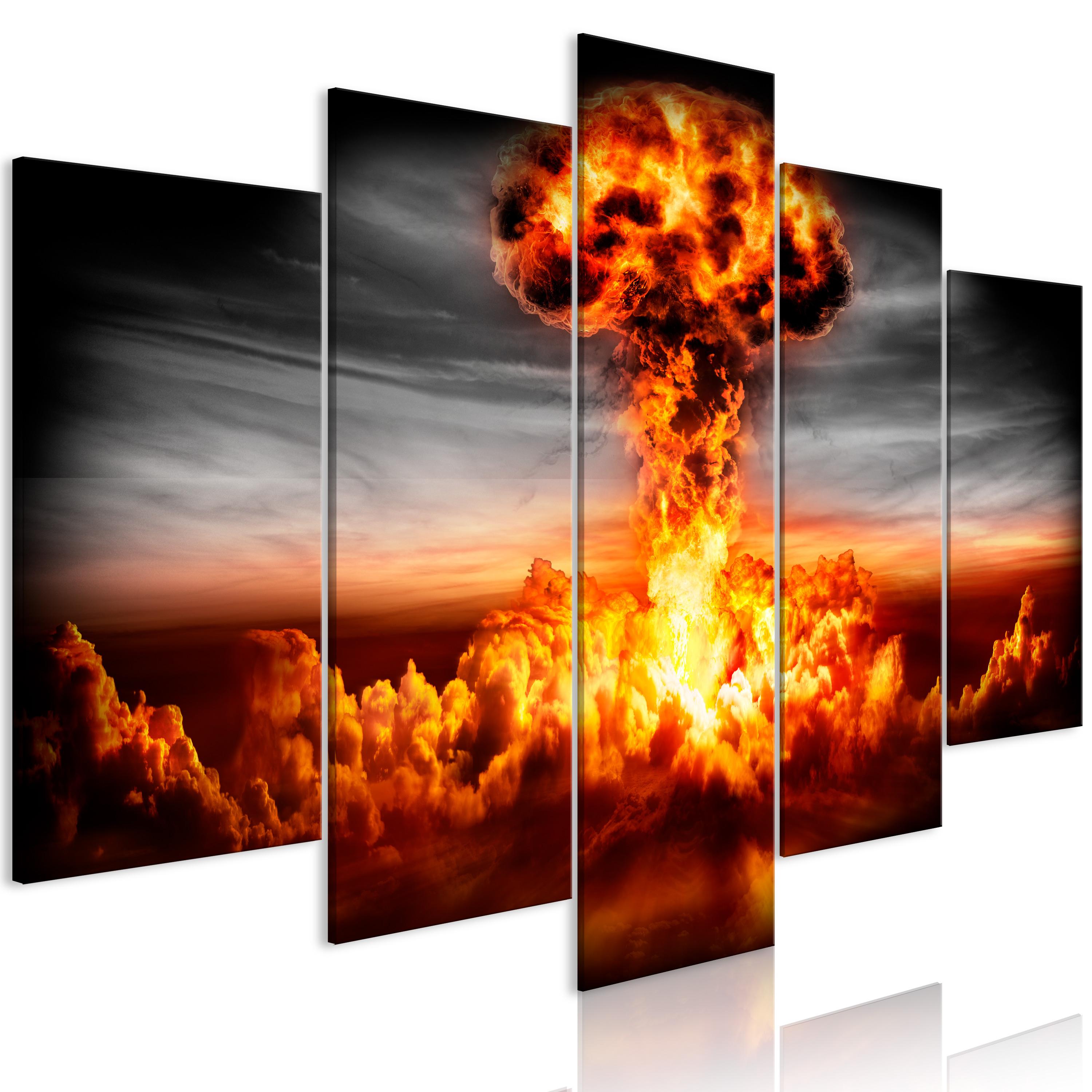 Billede - Explosion (5 dele) Wide - 225 x 112.5 cm - Premium Print billede