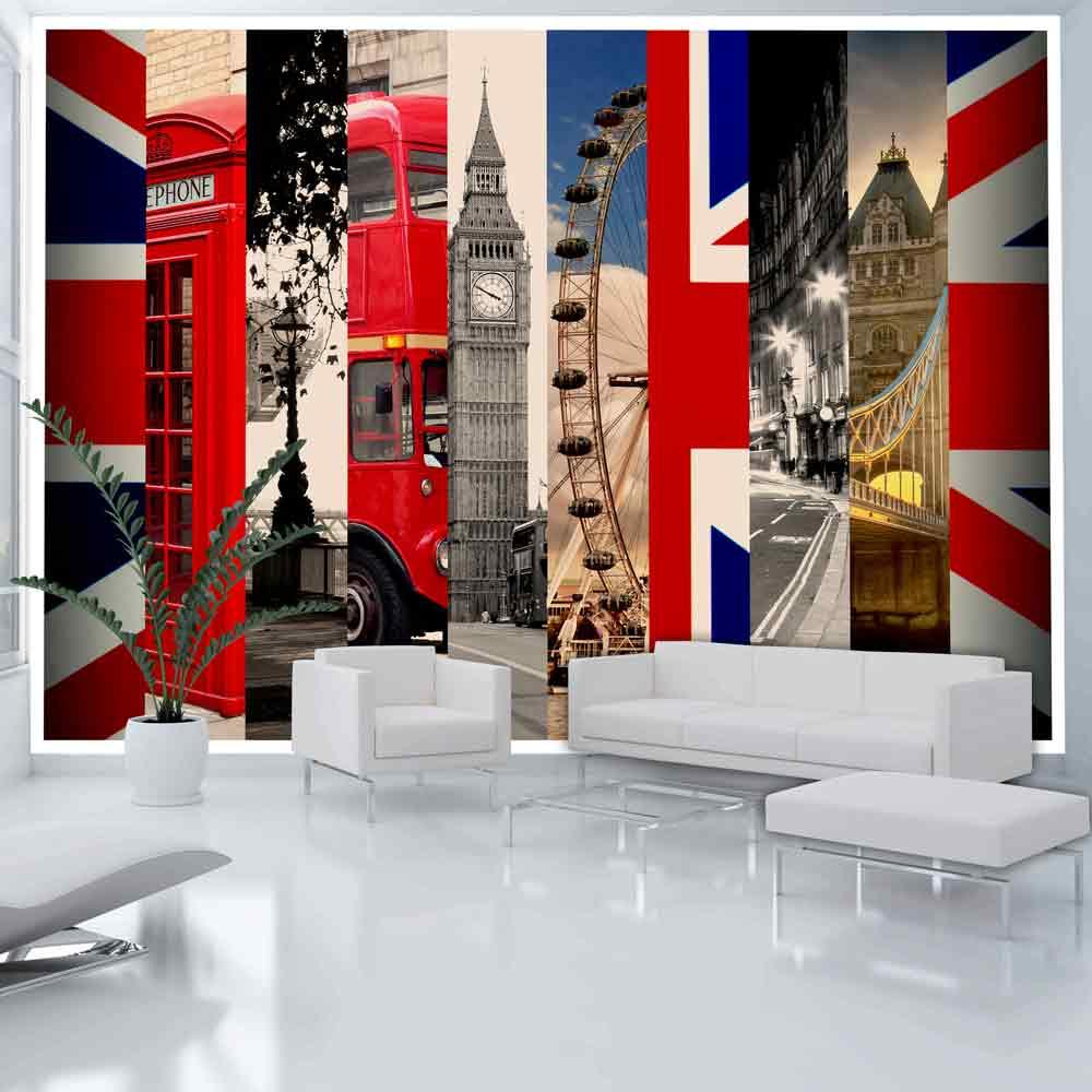 Fototapet - London - 196 x 140 cm - Selvklæbende billede