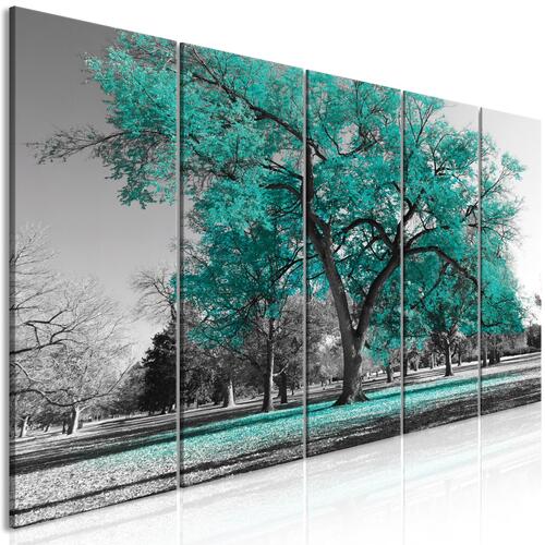 Billede - Autumn in the Park (5 dele) Narrow Turquoise