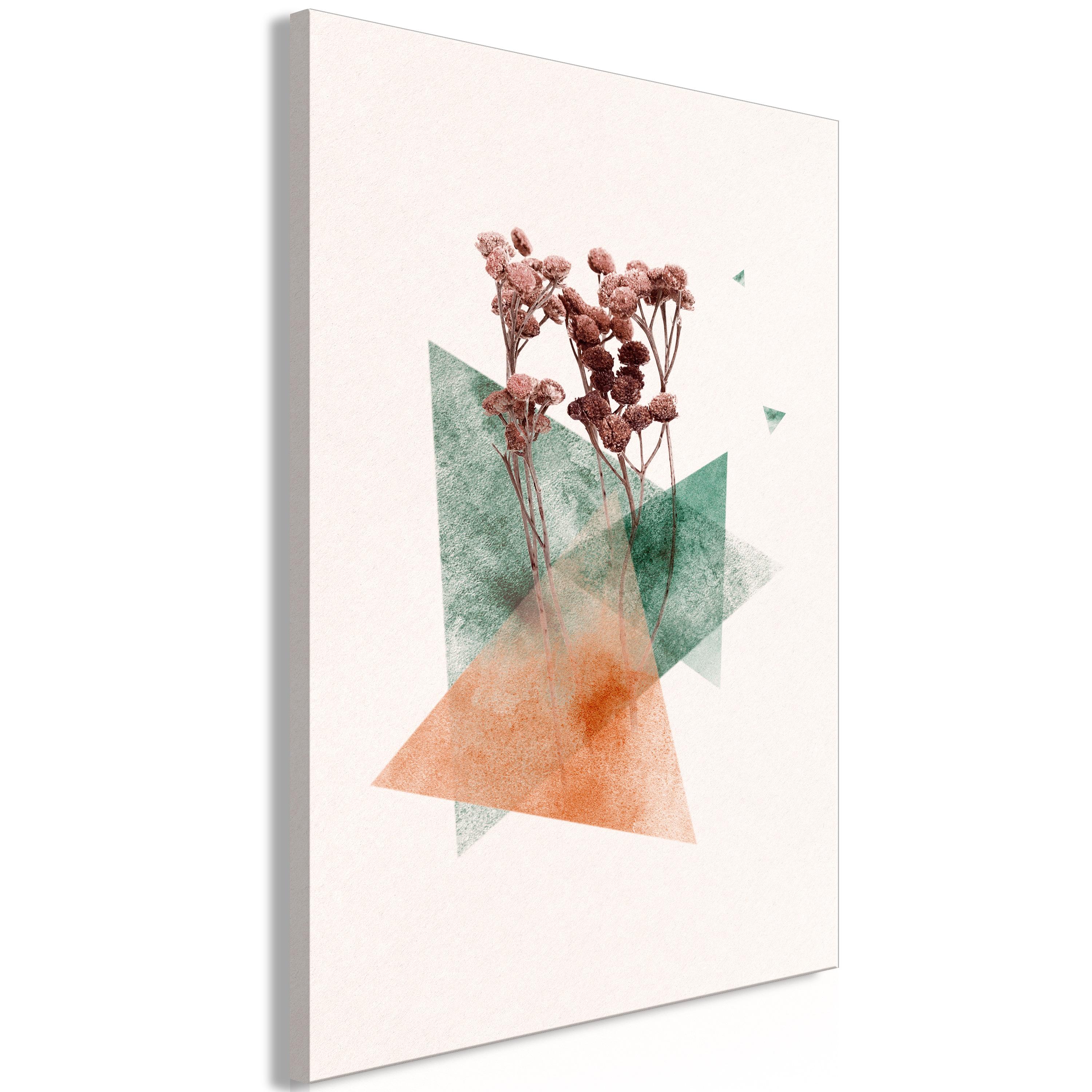 Billede - Modernist Flower (1 Part) Vertical - 60 x 90 cm - Standard billede