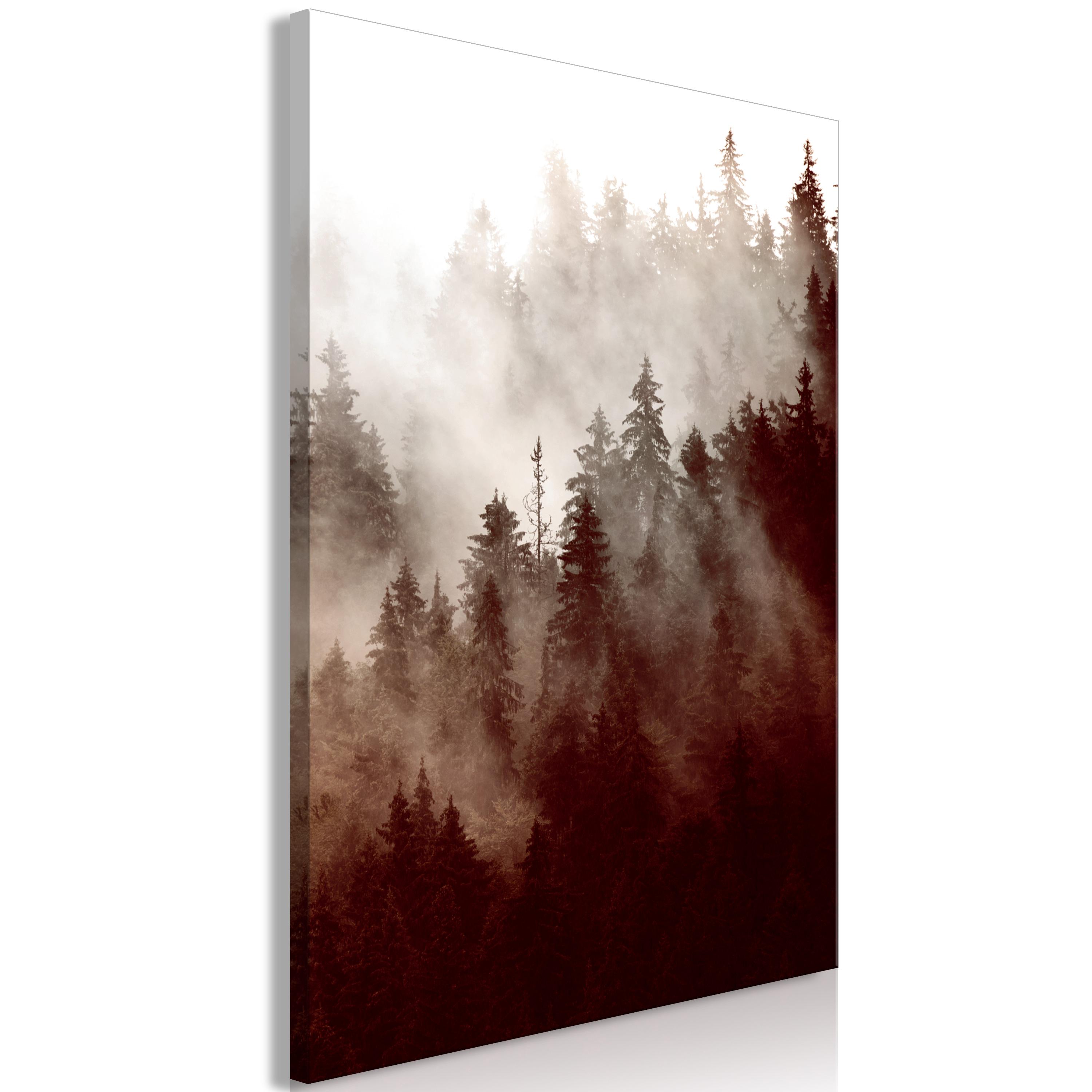 Billede - Brown Forest (1 Part) Vertical - 40 x 60 cm - Premium Print billede