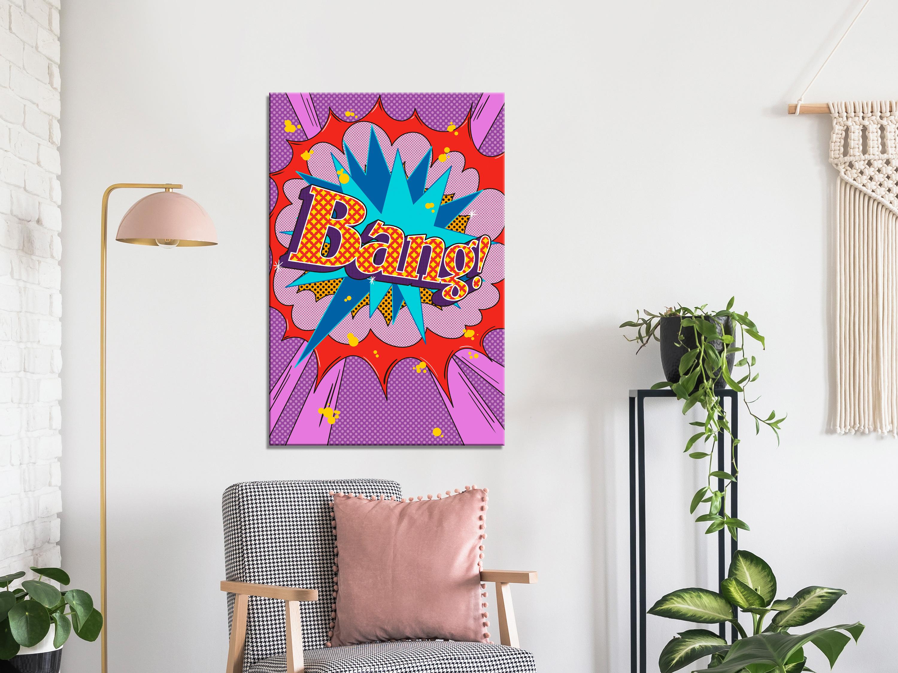 Billede - Bang! (1 Part) Vertical - 40 x 60 cm - Standard billede