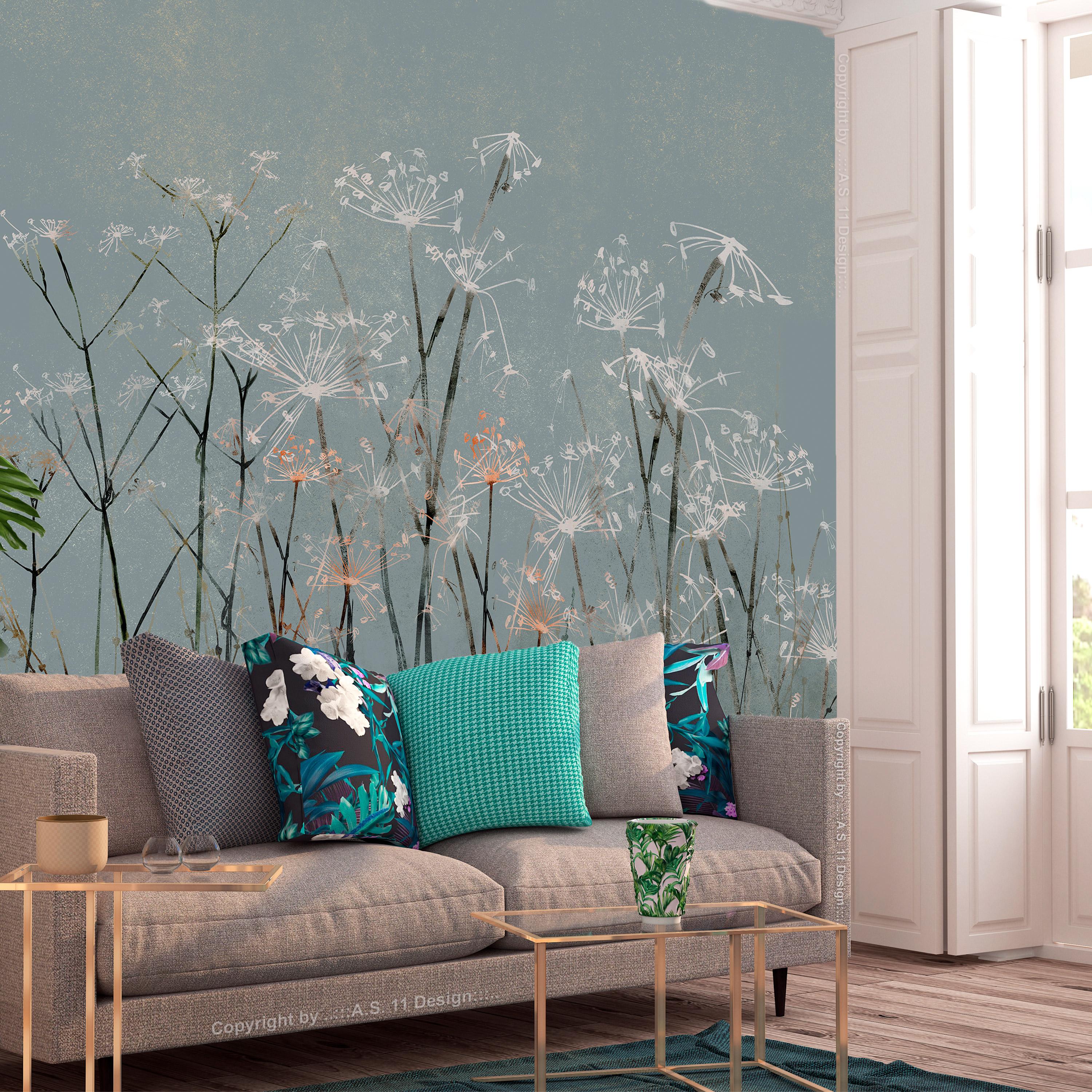 Fototapet - Garlic Flowers - 300 x 210 cm - Premium billede