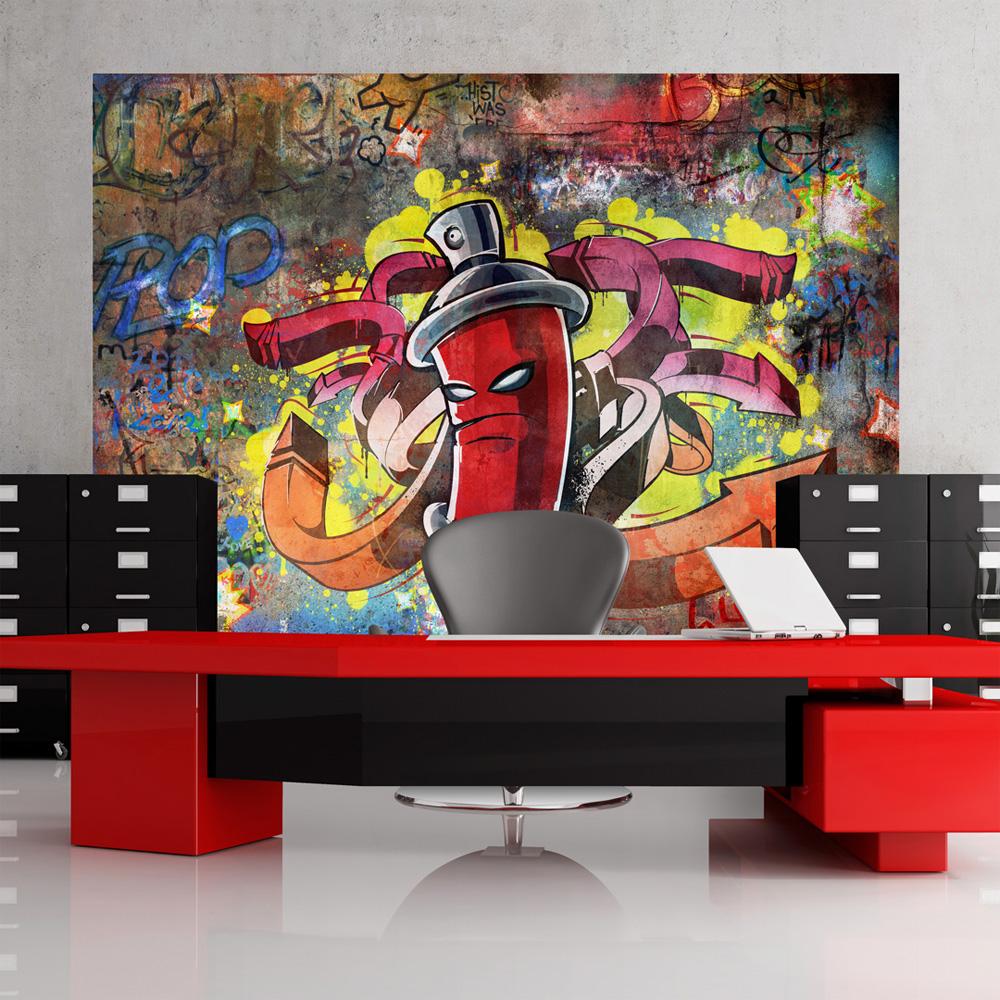 Fototapet Graffiti Monster 98 X 70 Cm Selvklæbende